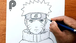 how to draw Naruto Uzumaki step by step || naruto drawing easy || How to draw anime step by step