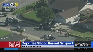 Deputies shoot pursuit suspect