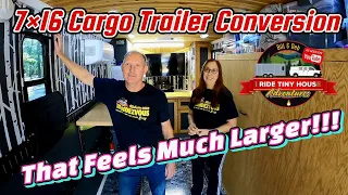 A "Must See" Very Roomy Toy Hauler Capable Cargo Trailer Conversion