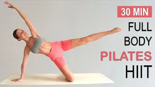 30 MIN PILATES FULL BODY TONING HIIT | Burn Fat + Tone Muscle | At-Home, No Equipment,  No Repeat