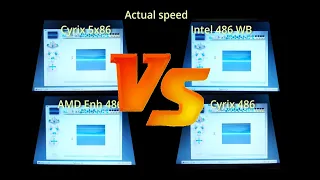 Intel 486 vs AMD 486 vs Cyrix 486 vs Cyrix 5x86. Socket 7 & Socket 3 100MHz (ish) x86 CPU challenge.