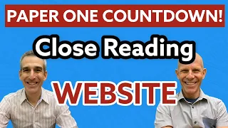 Countdown to Paper One - Website - Conventions and Close Reading