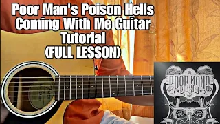 Poor Man's Poison - Hells Coming With Me // Guitar Tutorial (FULL LESSON & Rhythm Explained)