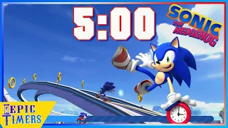 Watch Sonic the Hedgehog in a 5 minute timer with Music!