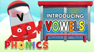 #BacktoSchool - Introducing: Vowels | Learn to Read | Alphablocks