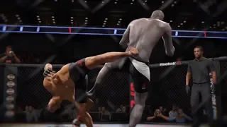 Bruce Lee vs. Crazy Worm (EA Sports UFC 2) - CPU vs. CPU