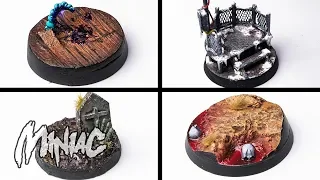 Four AWESOME Bases for your Minis!