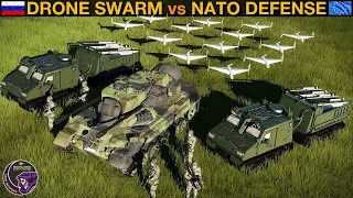 Can Russian Shahed-136 Kamikaze Drone Swarm Beat NATO Defense Network? (WarGames 87) | DCS