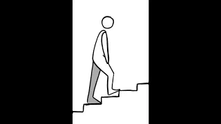 Walking Up Stairs Animated Cycle