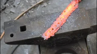 Chainsaw damascus blade part 1