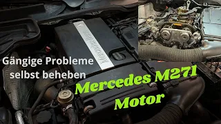 Mercedes M271 Motor | Tutorial | selber kontrollieren und beheben | Ölstop Kabel, Zahnräder,...