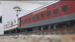 Wap4 and Wap7 locomotive Model in action | Track maintenance | INDIAN RAILWAY MODEL TRAIN | HO SCALE