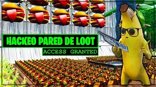 HACKEAMOS *PARED DEL LOOT* +1000 COFRES (FORTNITE MINIJUEGOS)