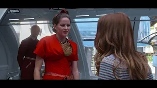 Tomorrowland (film) (2015) - Pin-Ultimate Experience scene - Casey touches the pin