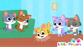 Five little Kittens | Nursery Rhymes | Numbers Song  |Kids Song | Little Finger Rhymes