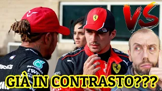 HAMILTON E LECLERC SONO GIÀ IN CONTRASTO TRA DI LORO??? 🤔