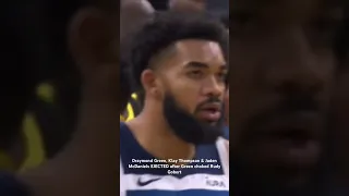 Draymond Green, Klay Thompson and Jaden McDaniels EJECTED after Green choked Rudy Gobert