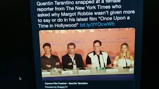 Quentin Tarantino "Snapped" at Female Reporter for WOKE Question