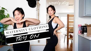 First Drive In Movie and Maternity Clothing Try On Haul - weekly pregnancy vlog