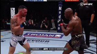 Colby Covington wobbles Kamaru Usman 😱😳 #ufc268 #usmancolby