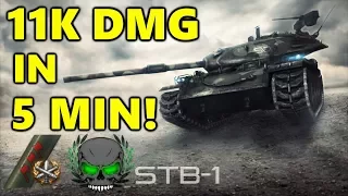 World of Tanks - STB-1 - 11K DAMAGE IN 5 MINUTE! - 3 MARKS GAME!