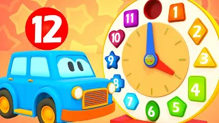 Car cartoon for kids & full episodes cartoon compilation - Learn numbers with street vehicles.