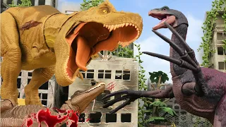 T-rex cannot be stopped | The human city under attack and the clash with Therizinosaurus