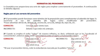 Normativa Del Pronombre  Pre Selección 1