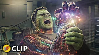 Hulk Uses the Infinity Gauntlet Scene | Avengers Endgame (2019) IMAX Movie Clip HD 4K