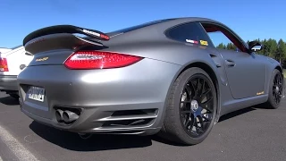 9ff Porsche 997 Turbo S Capristo vs BMW M5 Dinan vs Nissan R35 GT-R vs Audi R8 V10