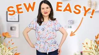 Let's sew a QUICK and EASY summer top! Sew Easy!