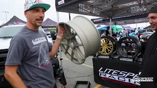 Formula Drift fans react to lightweight magnesium race wheels by Litespeed Racing.