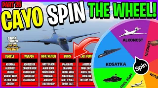 Cayo Perico Heist But The Wheel DECIDES How We Do It - PART 25 (GTA 5 ONLINE)