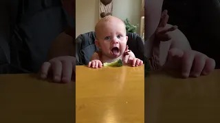 Baby’s First Encounter With a Broccoli Ends With Disapproval