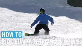 How To Ride Bumpy Terrain & Moguls On A Snowboard