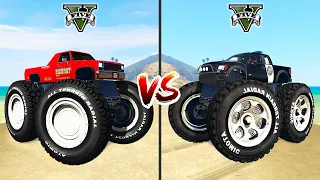 Police Monster Truck vs Mega Monster Truck in GTA 5 - which is best?