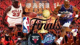 NBA FINALS GAME 1 - Chicago Bulls 97-98 VS Utah Jazz 97-98 | Best of 7 playoffs series Full Game