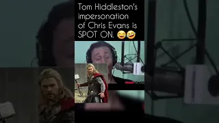 Edited by me: Tom Hiddleston's Chris Evans impersonation! 😯 Edited by me