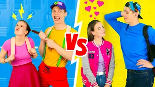 COOLEST HIGH SCHOOL YOU VS CHILD YOU || Back To School! Relationship Teen Moments By 123 GO! BOYS