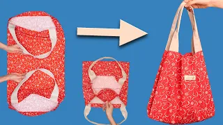 You will be surprised how easily you can sew this tote bag - sewing trick!