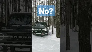 Ford Bronco VS Snow ❄️🐴❄️ #shorts #fordbronco #offroading