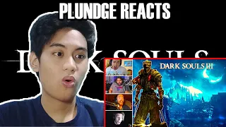 PLUNDGE REACTS streamers rage while playing dark souls 3, compilation