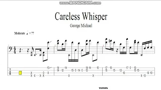 careless whisper_george michael (bass solo tab)