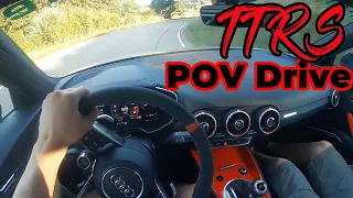 Audi TT RS Performance Parts | POV Drive with exterieur Sound | 400 hp | 5 cylinder Turbo