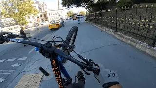 Urban Downhill Freeride | Baybars Broke His Wheel