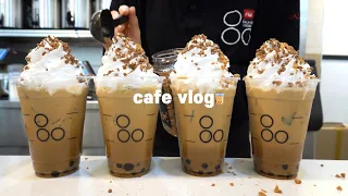 Sub)☕️Back in my days~Toffee Nut Latte was in👀🤍│Milk Tea Cafe│Cafe Vlog│Choively│ASMR