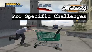 Tony Hawk's Pro Skater 4 (PS2) - Pro Specific Challenges