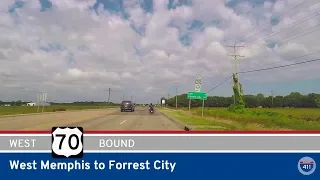 US Highway 70 - West Memphis to Forrest City - Arkansas |  Drive America's Highways 🚙