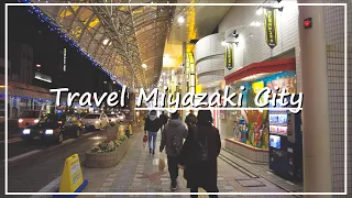 【Japan Walk 4K】The Old Top Honeymoon Spot at Night | The Capital of Miyazaki Prefecture