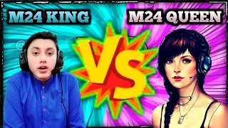 M24 KING 🤴 VS 👸 M24 QUEEN MANO YT | 1 VS 1 FRIENDLY TDM | PUBG MOBILE